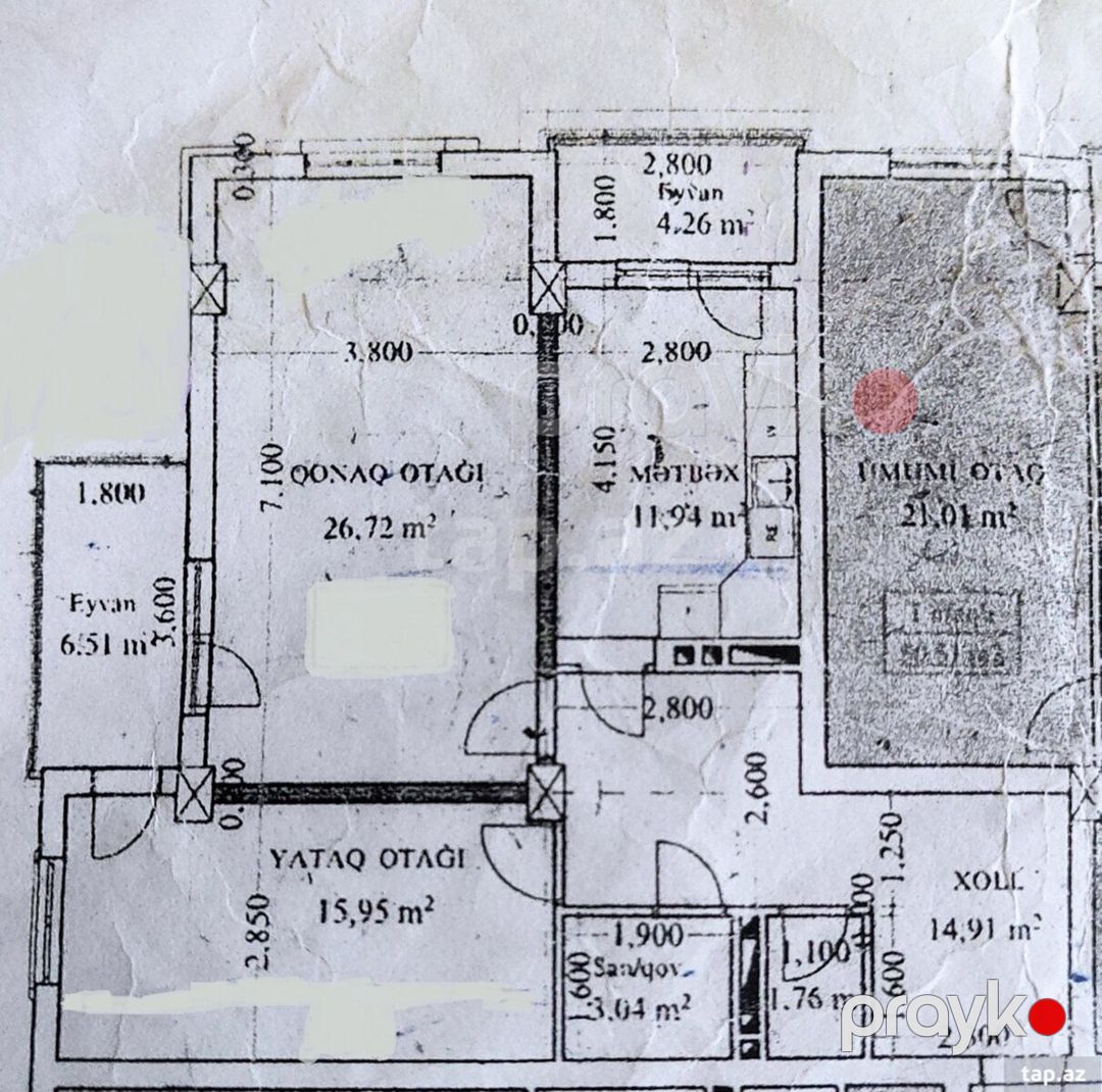 2-otaqlı yeni tikili, Sumqayıt ş., 84 m² — Mənzil, Sumqayıt (7)