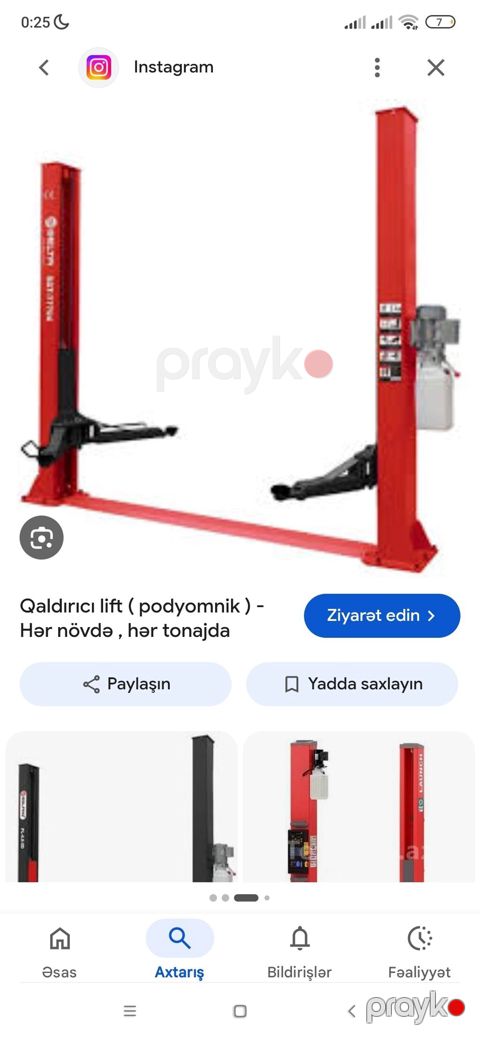 İkidayaqlı avtomobil qaldırıcı (podyomnik)real alıcıya endirim — Gəncə
