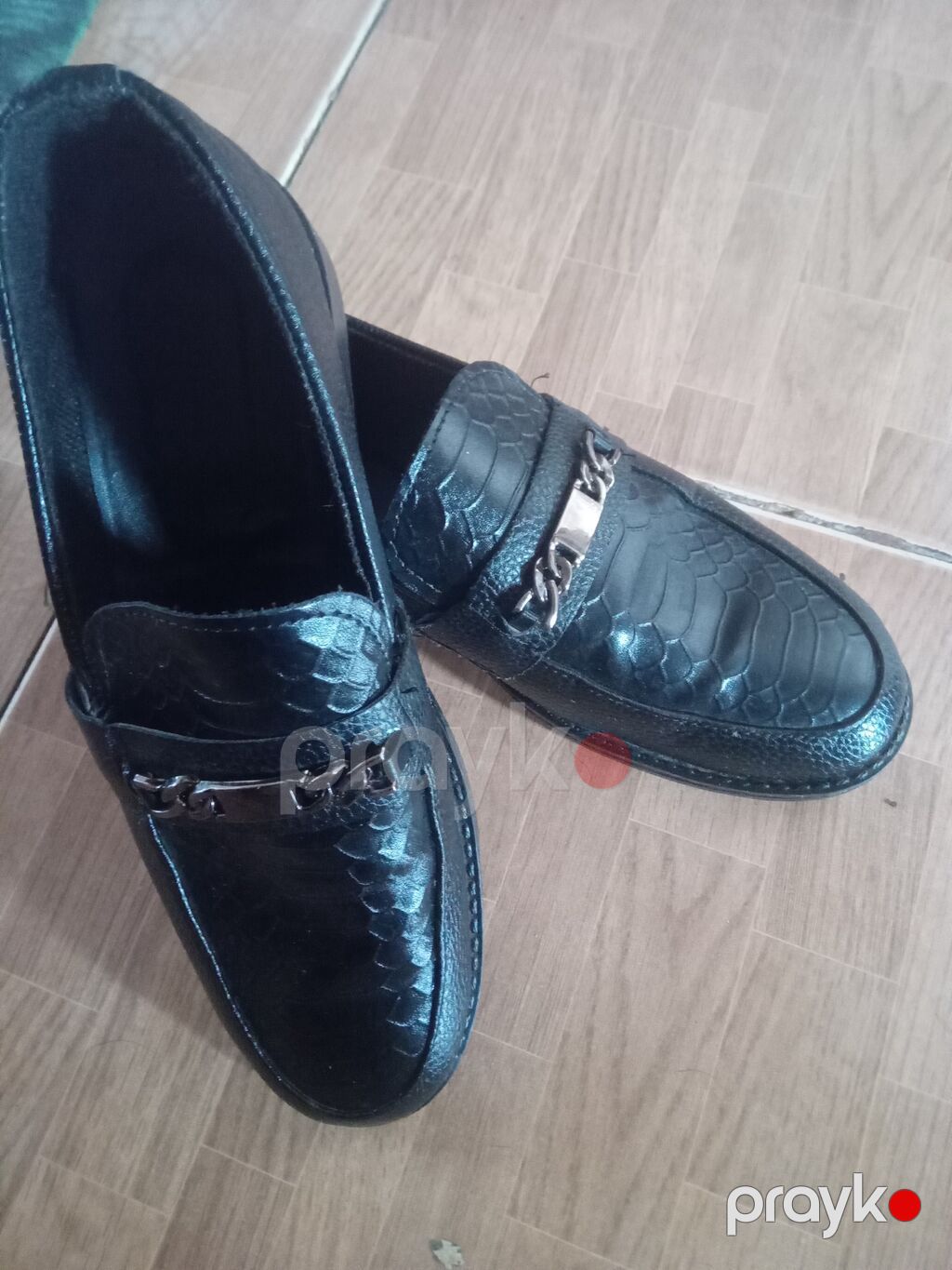 Qara rəngdə klassik loafer ayaqqabılar - Üst material: parlaq — Mokasin, Bakı (2)