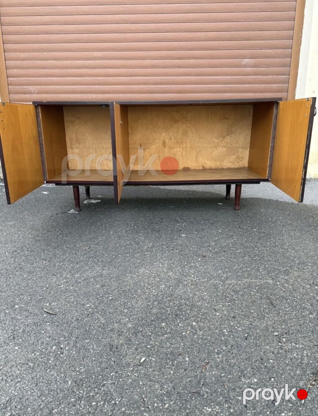 Retro üslubda taxta bufet/komod - Material: ağac karkas, qapılar — Şkaflar, Digah (4)