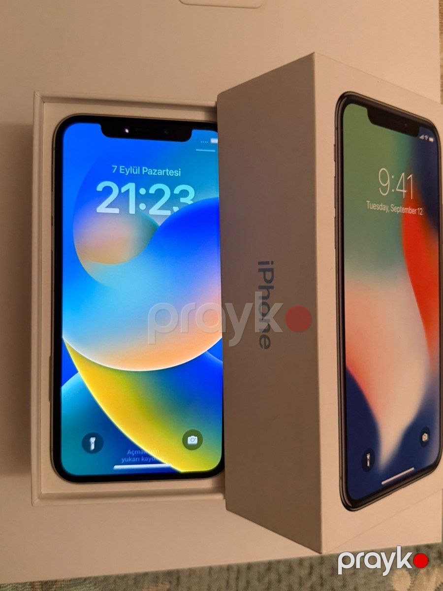 Apple iPhone X Silver 64GB/3GB — Smartfonlar, Bakı (9)