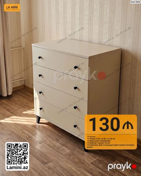 Komod – La Mini - Model kodu: 3666 - Ölçülər: dərinlik 40 sm — Bakı