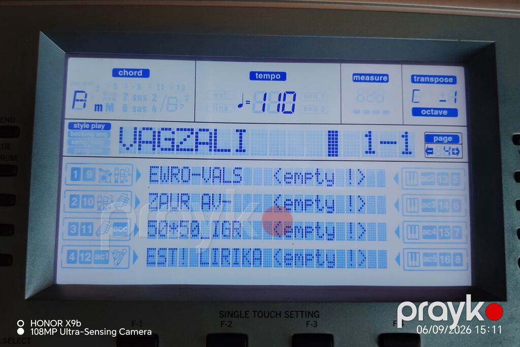 Korg Pa seriyalı aranjor sintezatorlar üçün Xds/sd karta yazılmış — Studiya və konsert üçün, Oğuz (5)