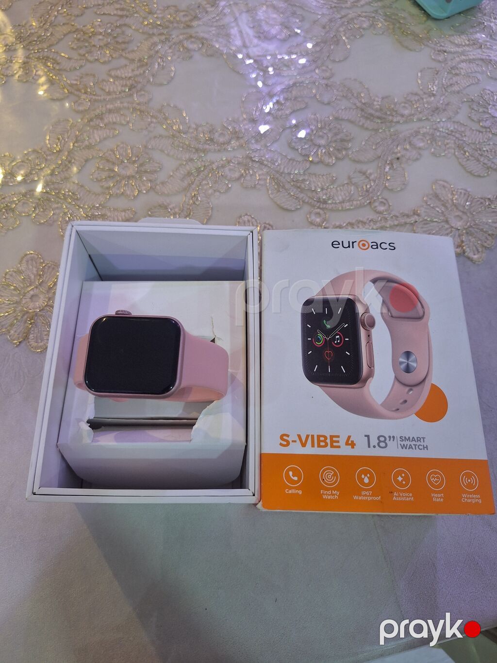 Yeni, Smart saat, Smart, Sensor ekran, rəng - Çəhrayı — Ağıllı saatlar, Gəncə (6)