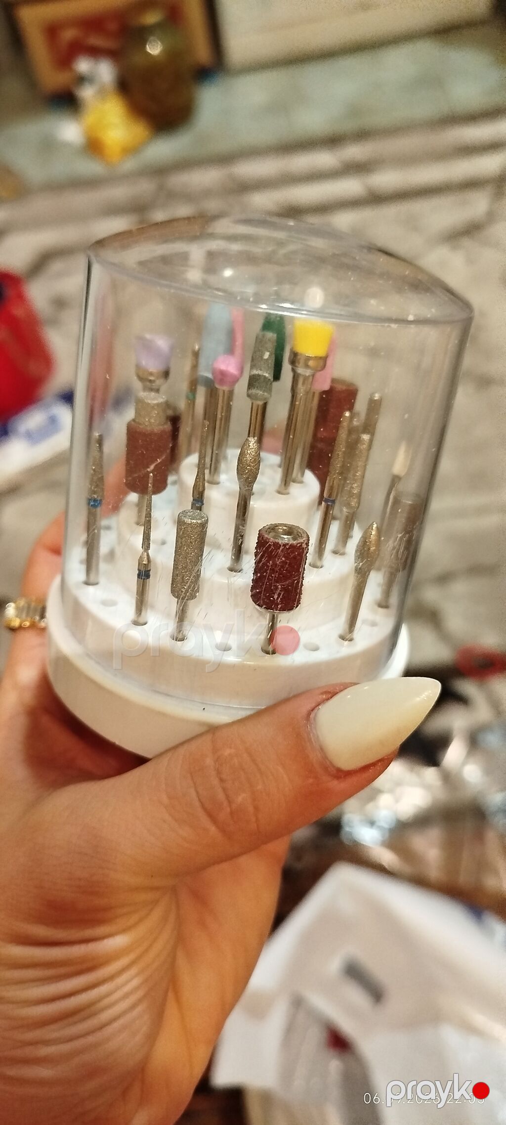 Isdrilzasyonnan sonra,freyz başlıqları,daha sdrel saxlamaq üçün qapalı — Dırnaq və ayak qayğısı, Bakı (3)