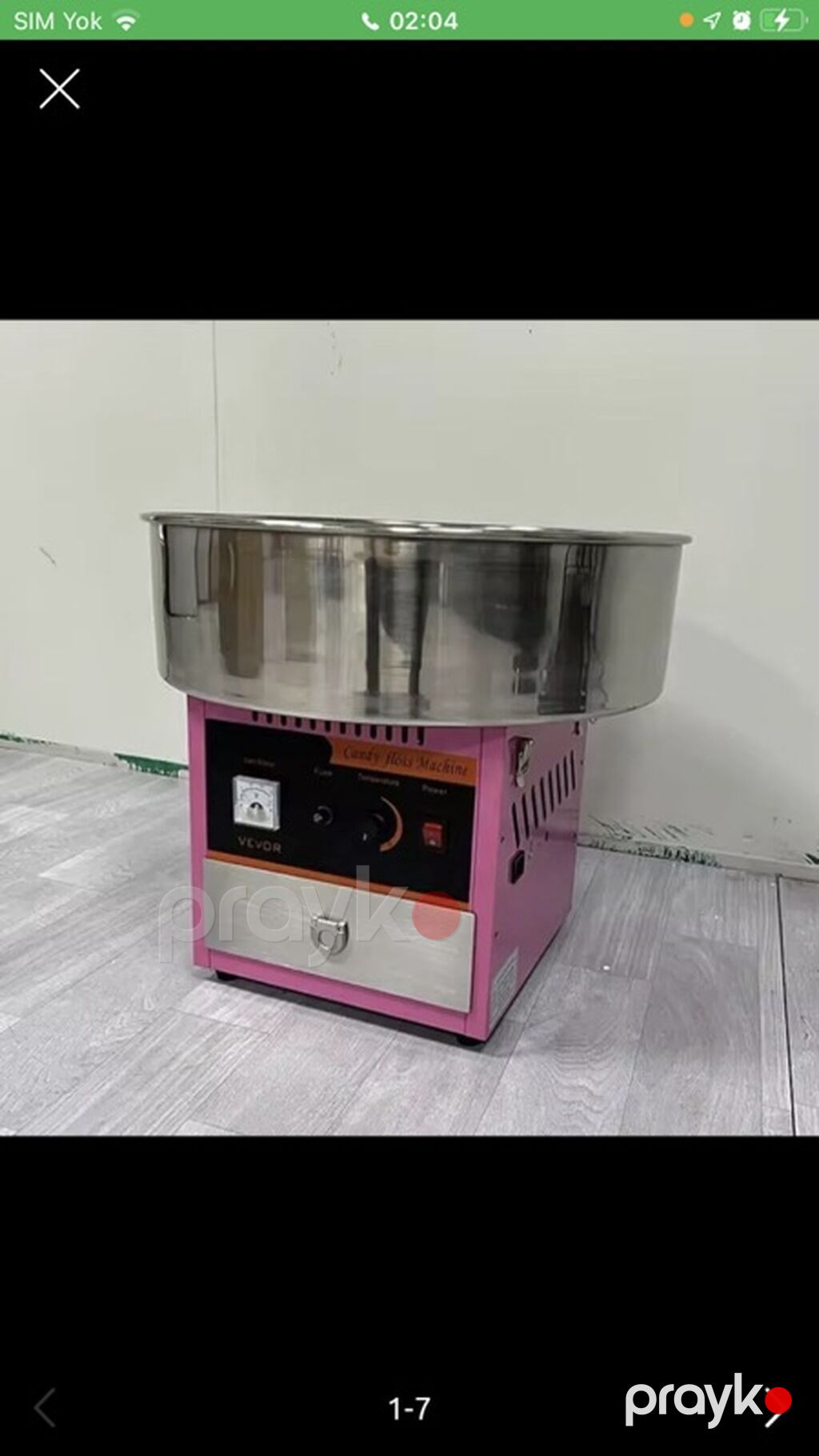 Pambıq şəkər aparatı – Vevor Candy Floss Machine - Tip: Elektriklə — Peşəkar mətbəx texnikası, Bakı (2)