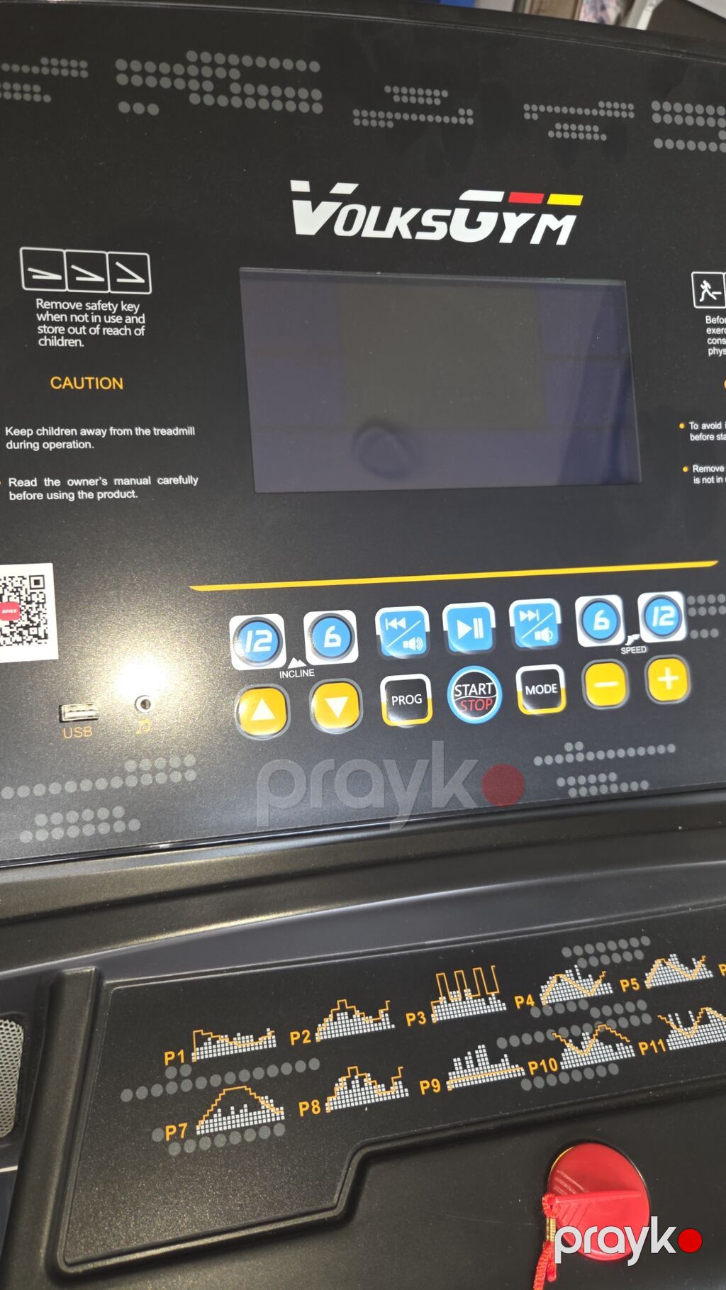 VolksGym Y45+ qaçış trenajoru - Motor gücü: 3.0 HP - Maksimum — Koşu simulyatorları, Bakı (4)