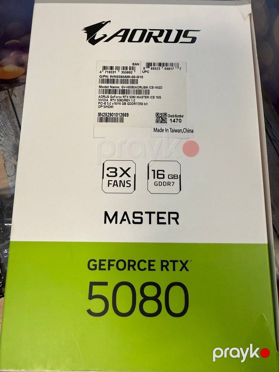 Video mkart RTX 5080 Aorus Master — Kompüterlər və noutbuklar, Bakı (3)