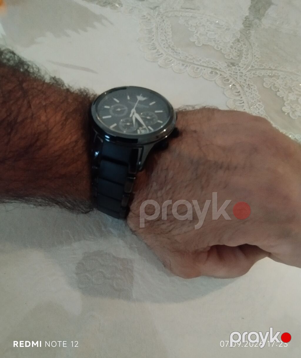 Emporio Armani kişi qol saatı – qara rəngli, klassik və idman — Qol saatları, Bakı (2)