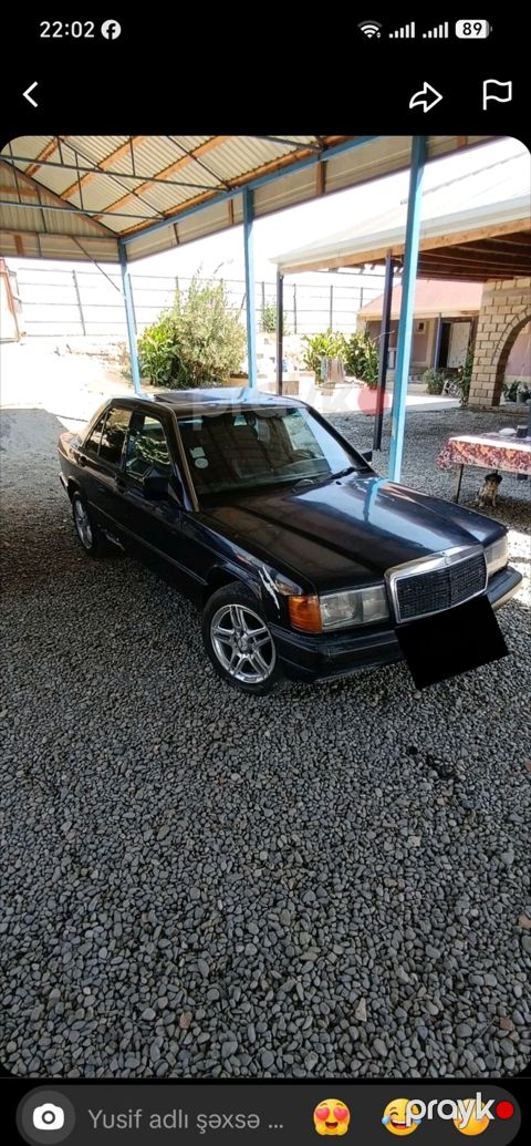 Mercedes-Benz sedan (W201 “190” seriyası) - Kuzov: 4 qapılı, tünd — Qobu