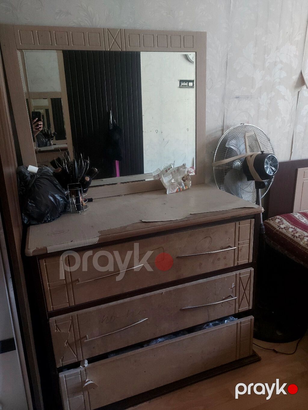 2 təknəfərlik çarpayı, Dolab, Komod, 2 tumba, İşlənmiş — Yataq otağı mobilya dəstləri, Bakı (4)
