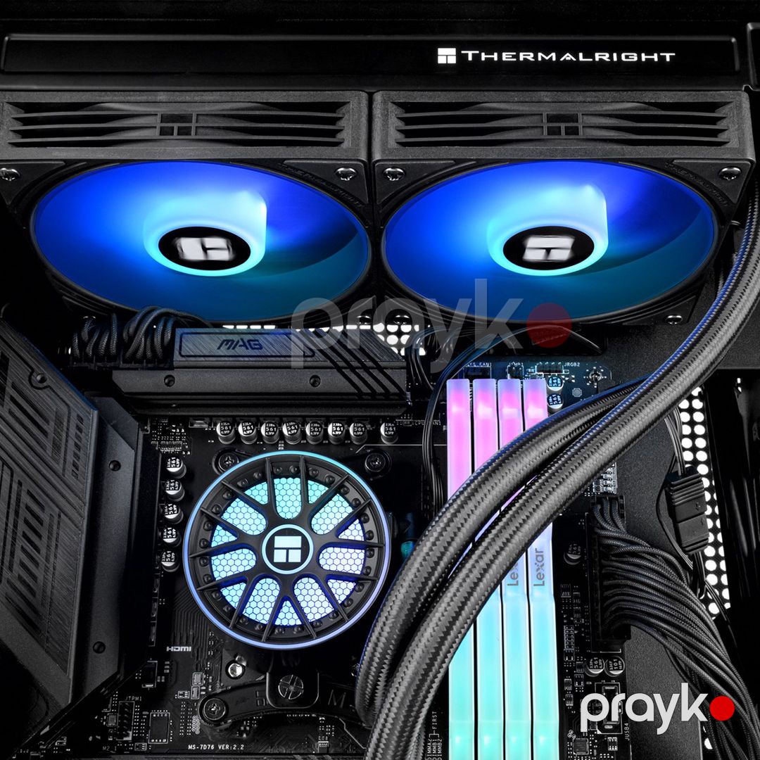 Maye Soyutma Thermalrıght Aqua Elite 240 Black Argb V6 — Kompüterlər və noutbuklar, Bakı (3)