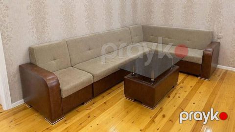Endirim edildi Divan, 6 yastiq ve pufikle birge 330 azn Acilir baza — Bakı