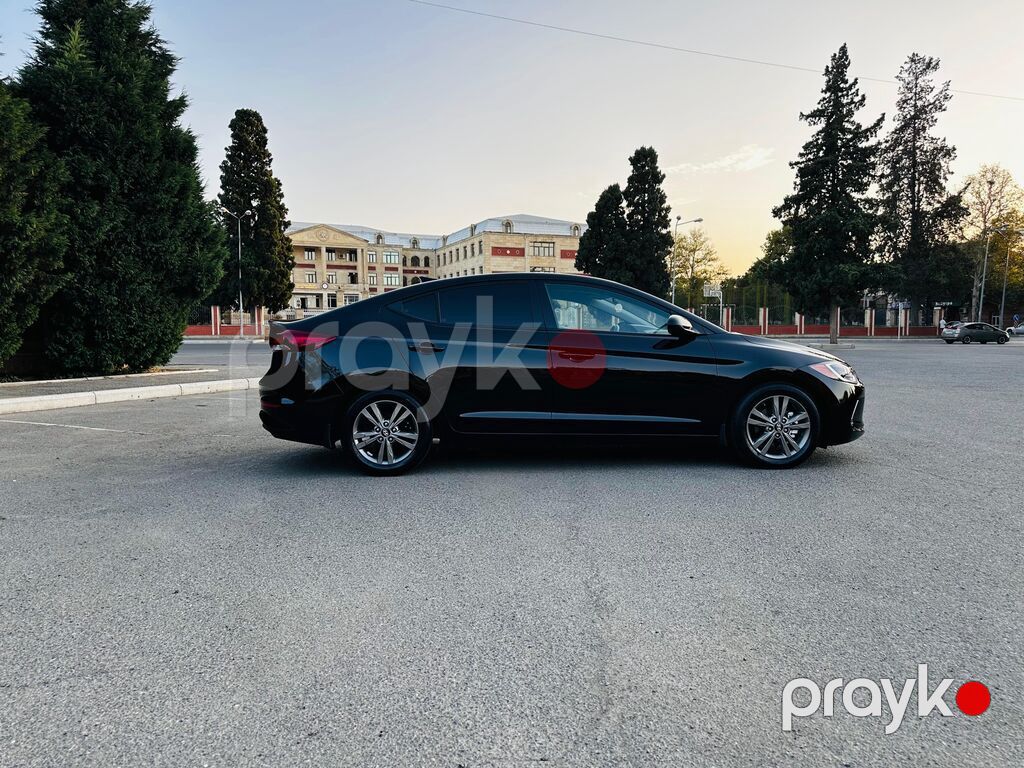 Hyundai Elantra – qara rəngli sedan İli 2019 Amerkadan təzə gəlib — Avtomobillər, Gəncə (3)