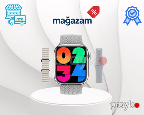 Smart saat HW9 Pro Max Silver — Bakı