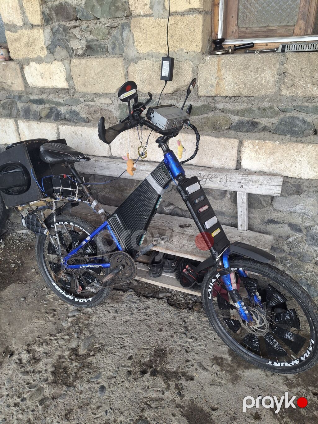 Satır velosipet əla vəziyətdədi moped və mateskletlə də barter olunur — Elektrik velosipedləri, Bərdə (3)
