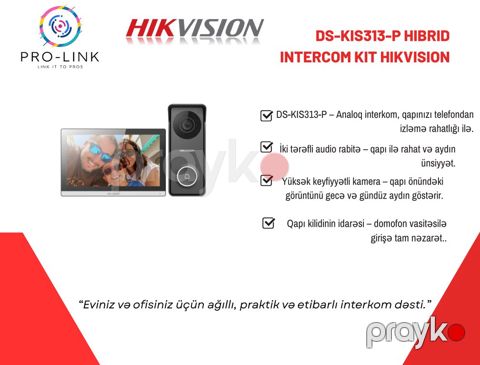 Domofon "DS-KIS313-P" — Bakı