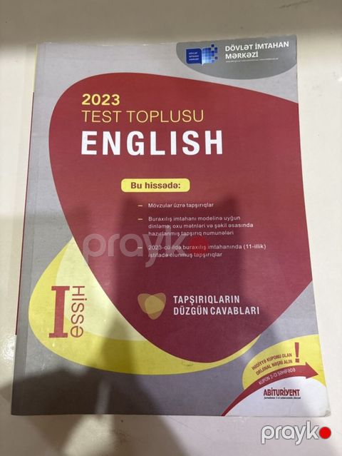 İngilis dili Testlər 11-ci sinif, DİM, 1-ci hissə, 2023 il — Bakı