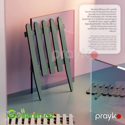 Ağ Plastik Bağ Çəpəri — Bağ dekorasiyası, Bakı (5)