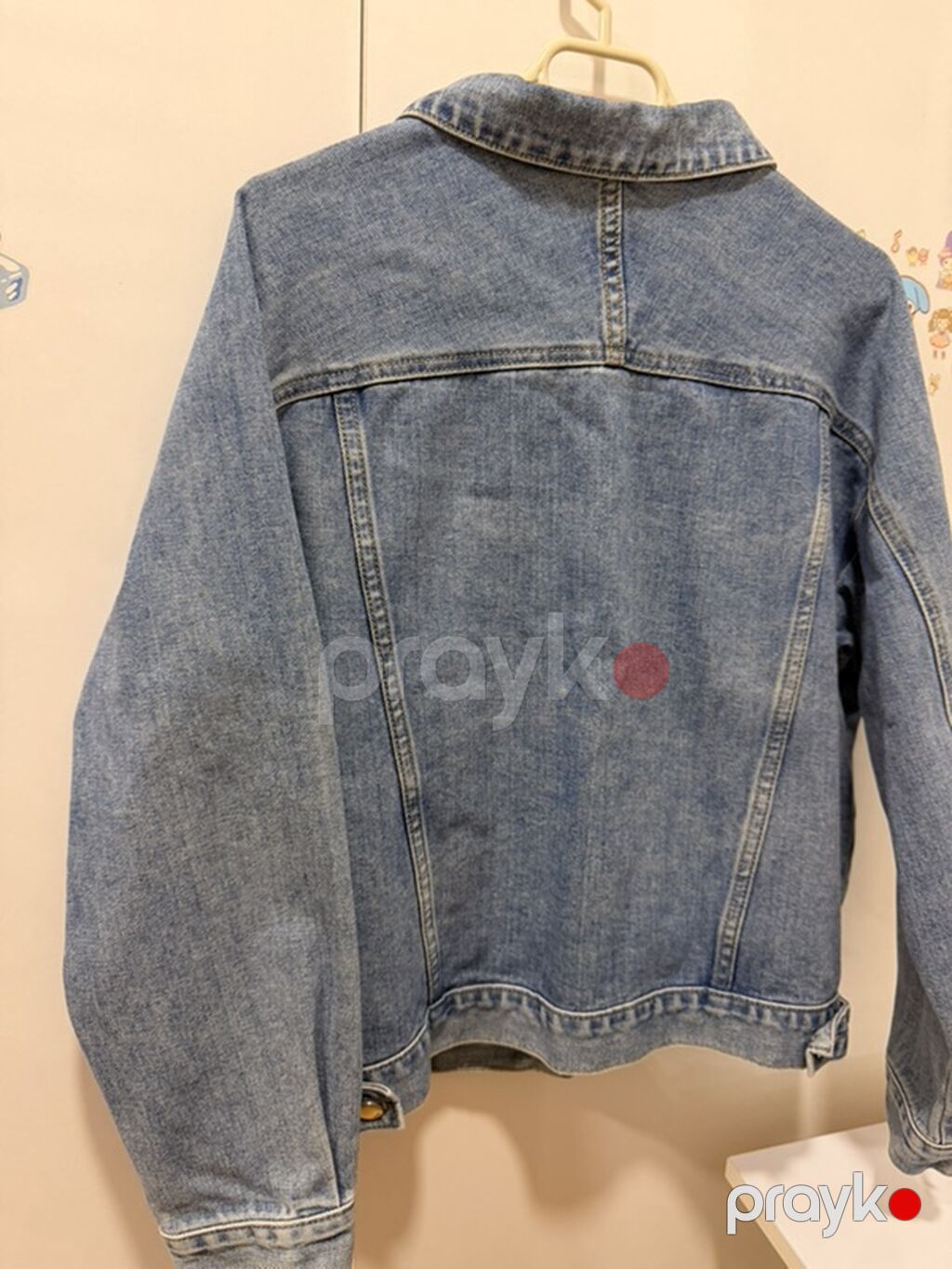 Klassik mavi denim cins gödəkçə,M və S razmerə uyğum — Caketi, Bakı (3)