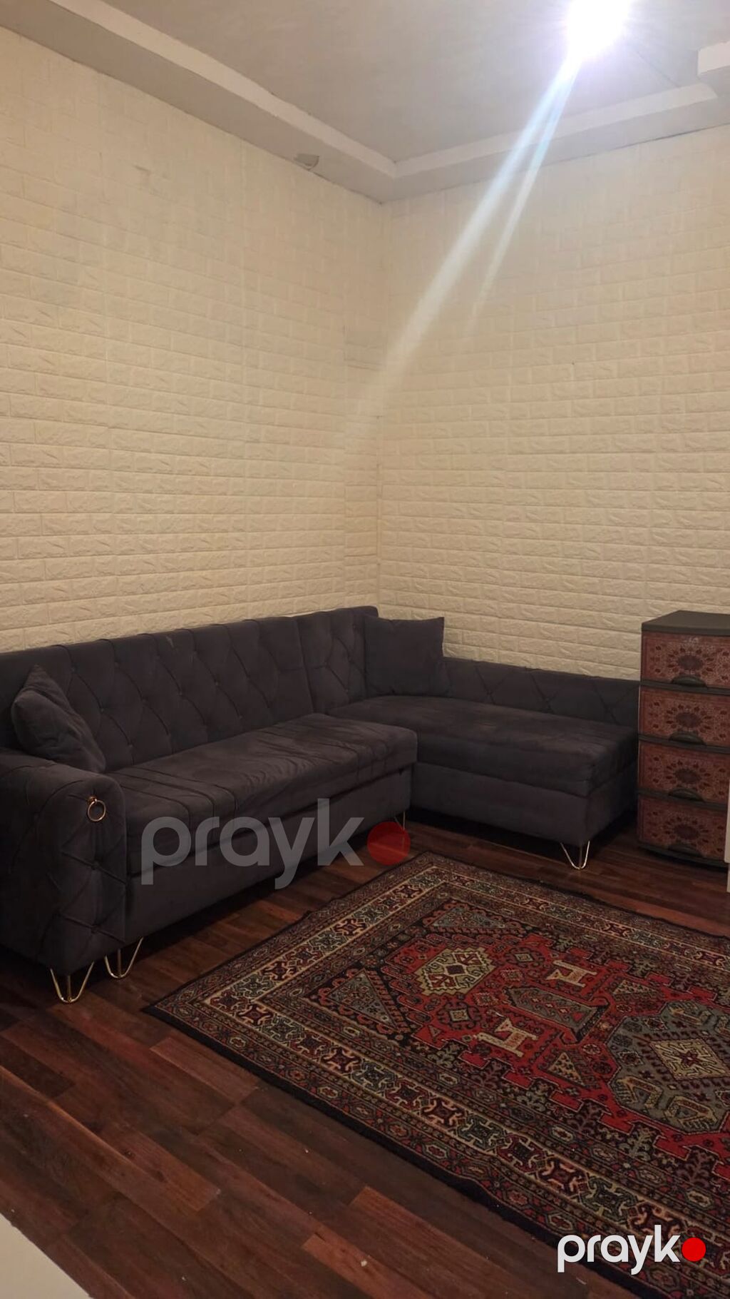 Kirayə üçün studio tipli mənzil - Planlaşdırma: bir geniş otaq + s/q — Mənzil, Bakı (4)