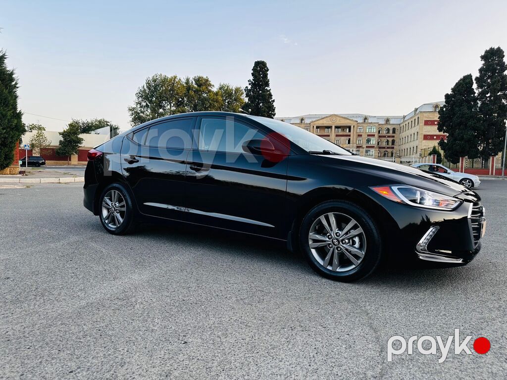 Hyundai Elantra – qara rəngli sedan İli 2019 Amerkadan təzə gəlib — Avtomobillər, Gəncə (2)