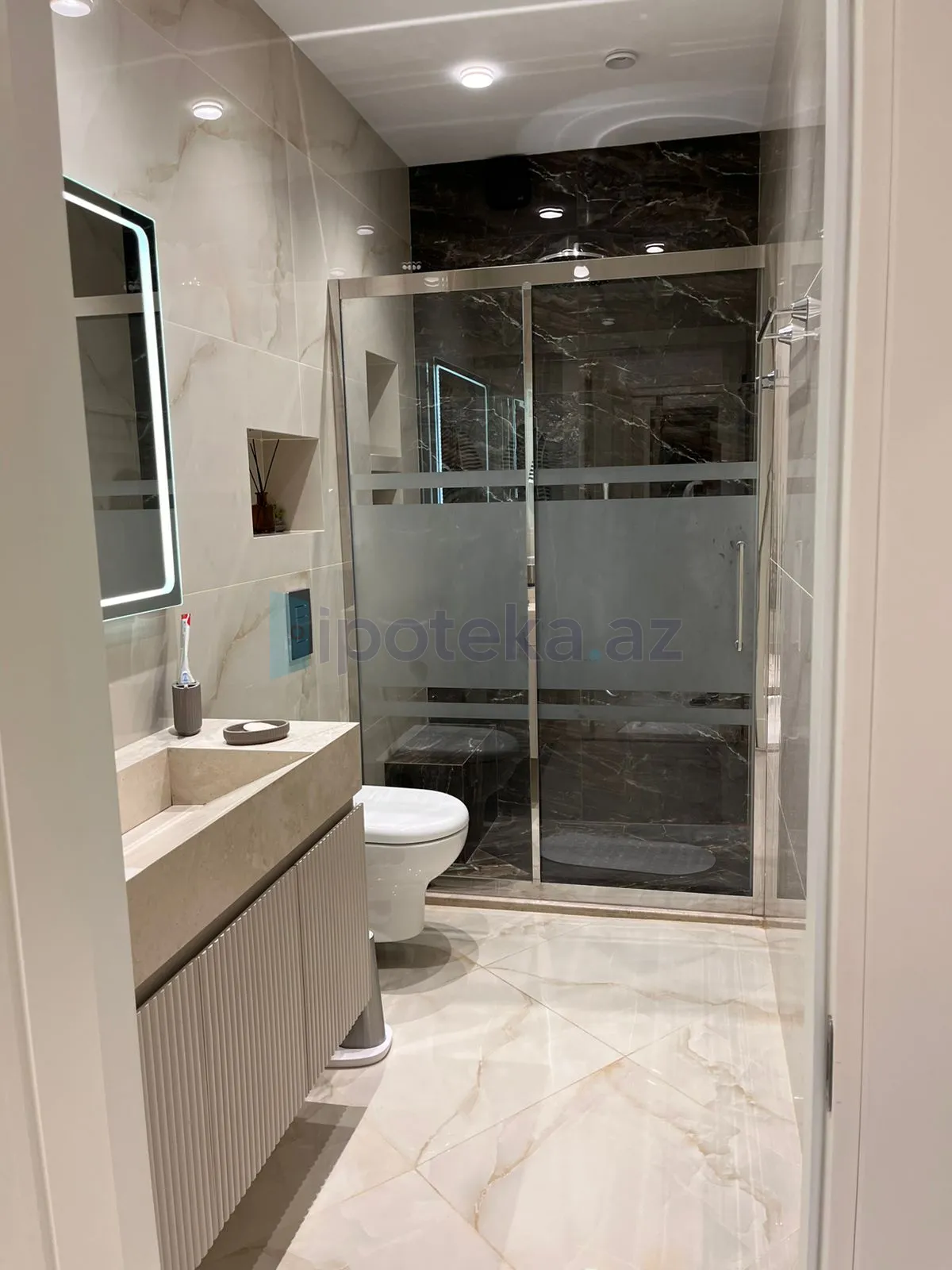 Satılır: 3 Otaq, Yeni tikili, Xətai r., Ağ Şəhər q., 92.00 m² — Mənzil (9)