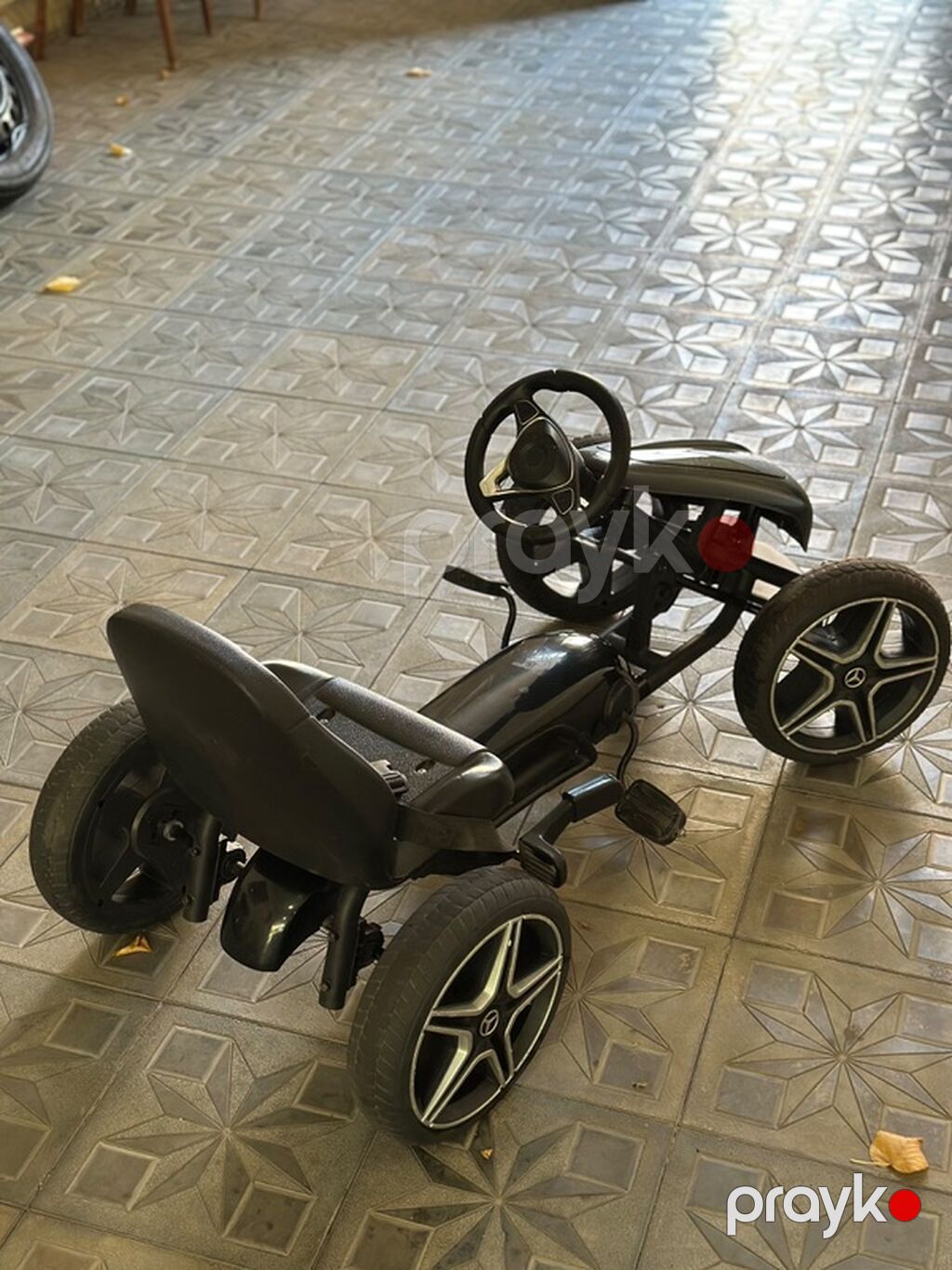 Uşaq pedallı kart – Mercedes üslubunda, qara rəng. - 4 təkərli — Uşaq avtomobilləri, Gəncə (3)