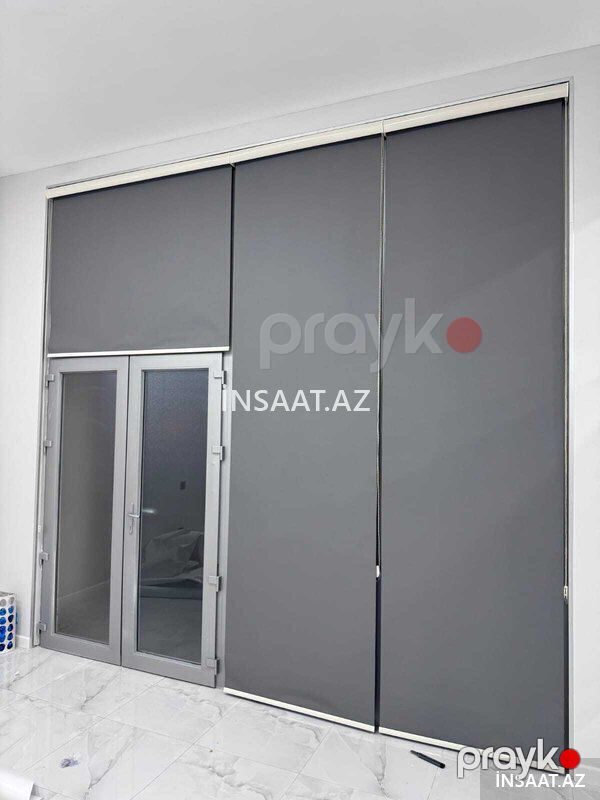 Stor perde jaluz — Pəncərələr, qapılar, balkonlar, Bakı (4)