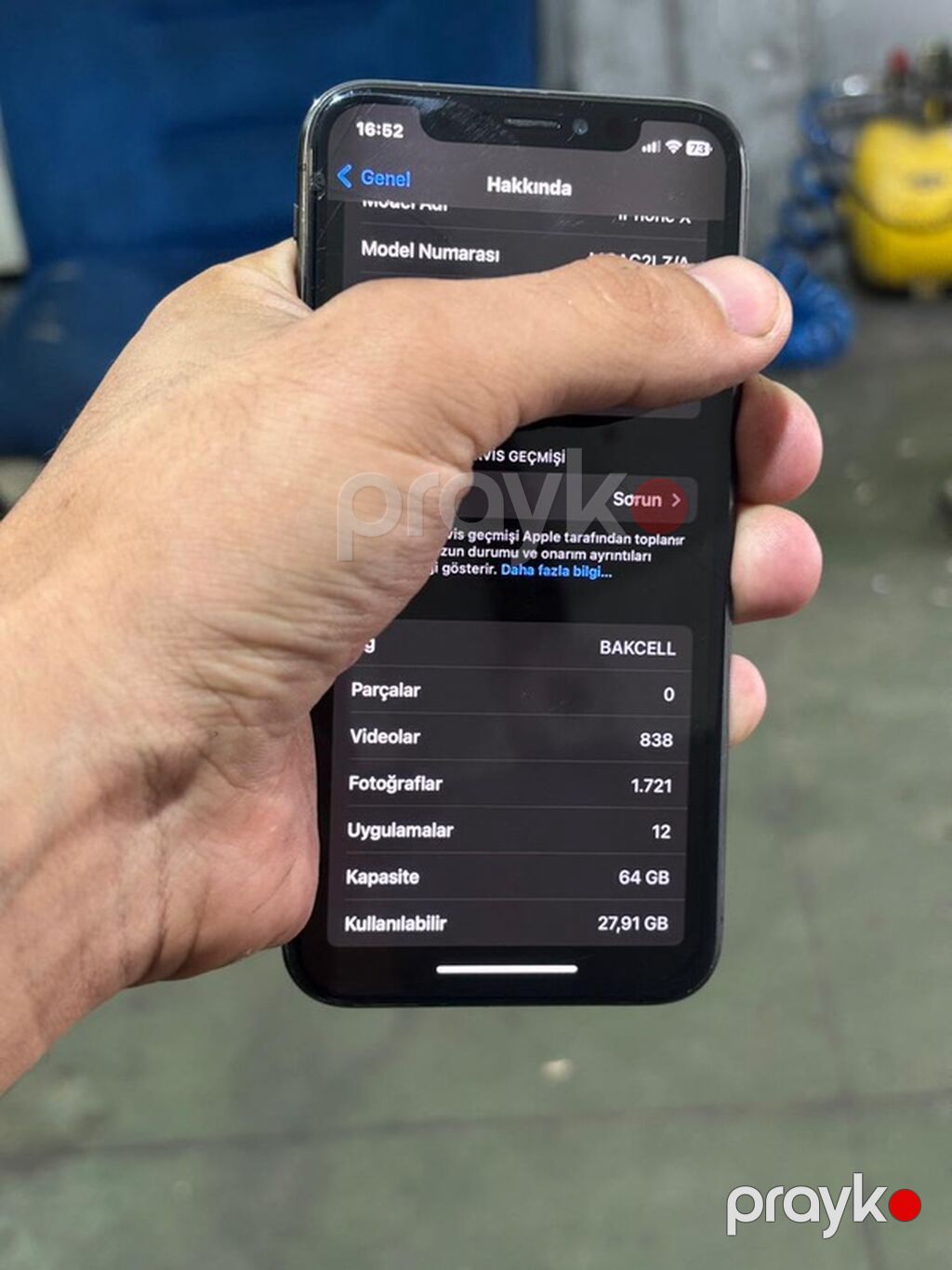 IPhone X, 64 GB, Space Gray, Qırıq — Apple iPhone, Mehdiabad (7)