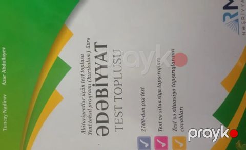Məhsul: “Ədəbiyyat – Test Toplusu” (RM Nəşriyyatı) Xüsusiyyətlər — Bakı