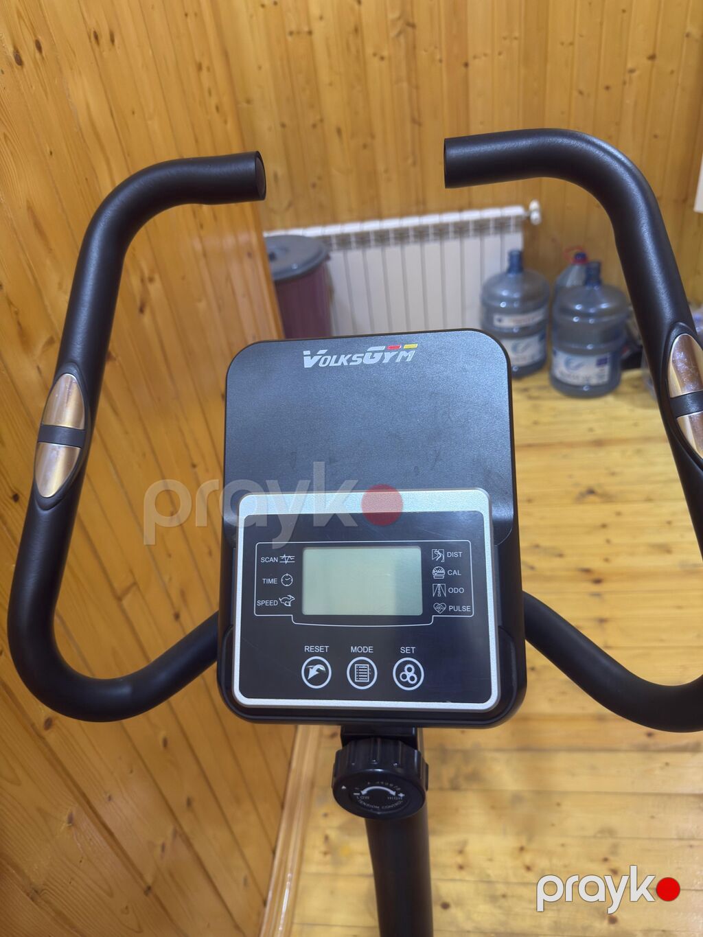 VolksGym VG-520 stasionar velotrenajor - Üst paneldə LCD ekran: zaman — Velosiped simulyatorları, Bakı (2)