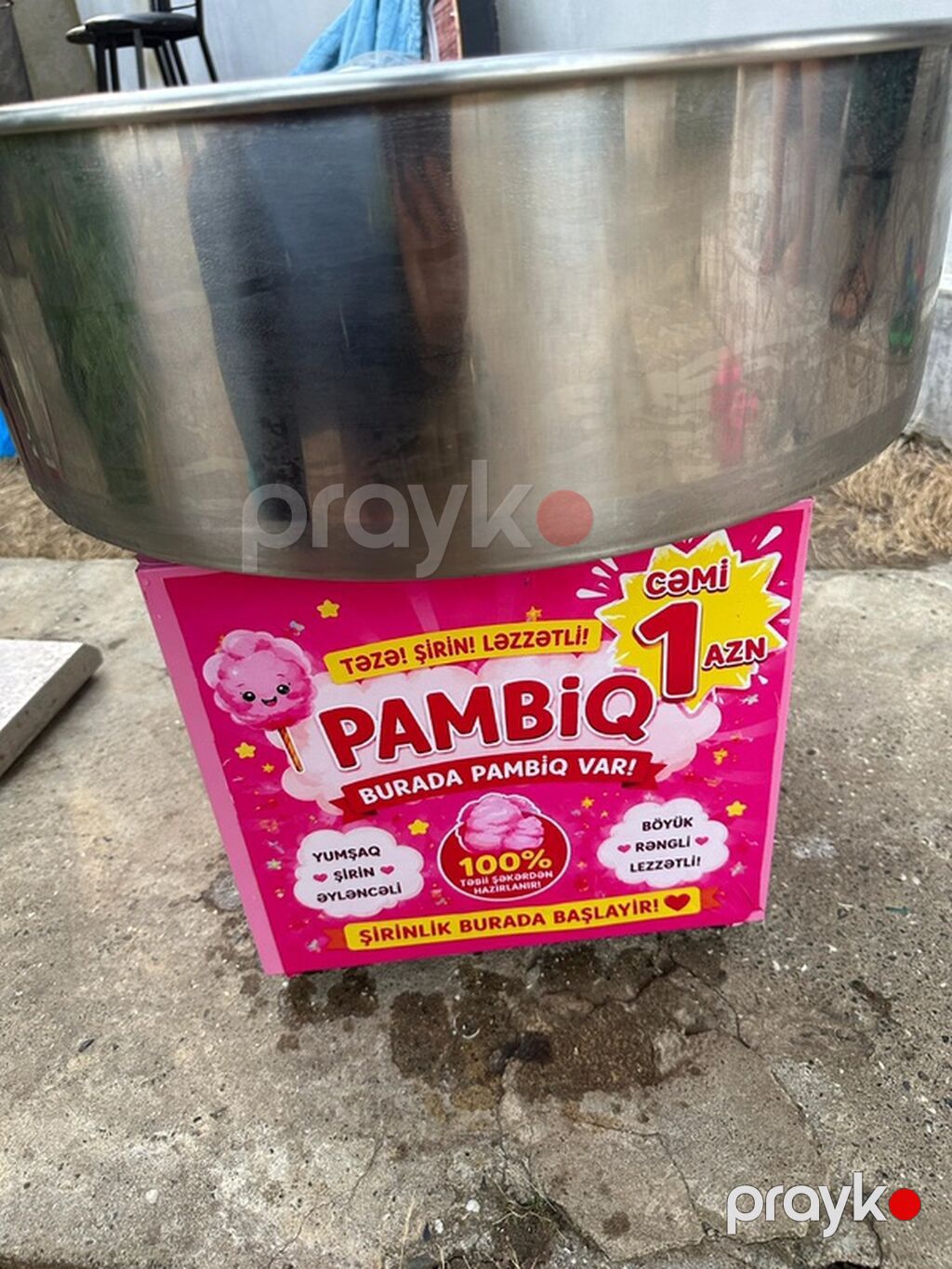 Pambıq şəkər aparatı – Vevor Candy Floss Machine - Tip: Elektriklə — Peşəkar mətbəx texnikası, Bakı