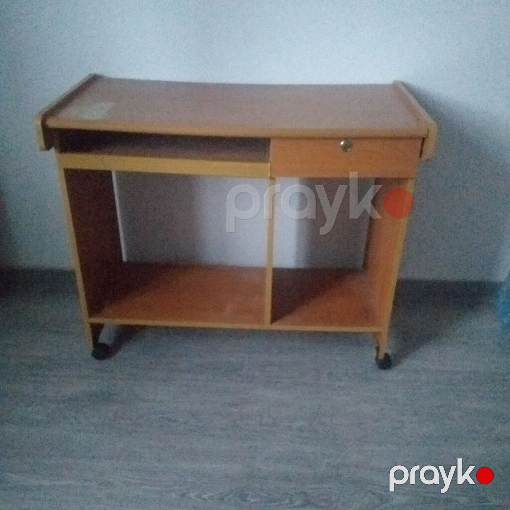 Düz masa, Polkalı, Siyirməli, Taxta — Kompüter masaları və kresloları, Digah (2)