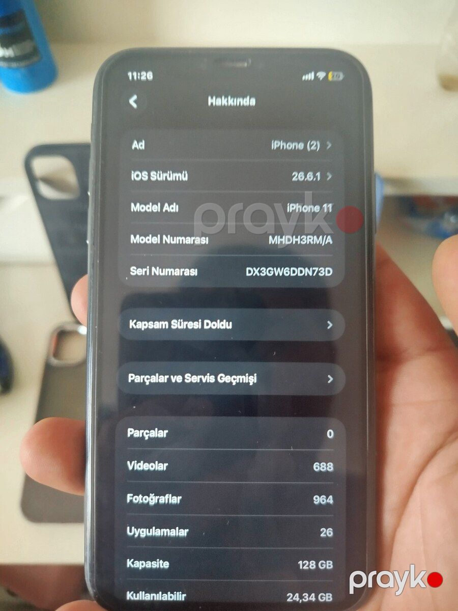 Apple iPhone 11 Black 128GB/4GB — Smartfonlar, Bakı (3)