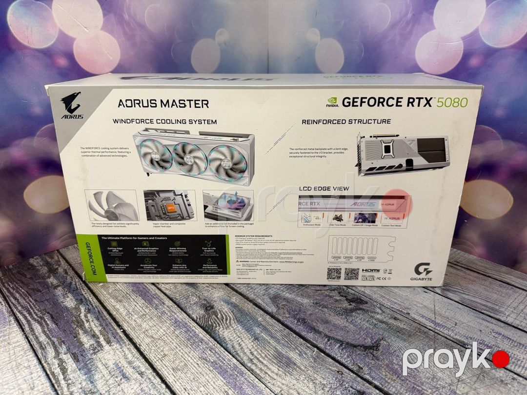 Video mkart RTX 5080 Aorus Master — Kompüterlər və noutbuklar, Bakı (2)