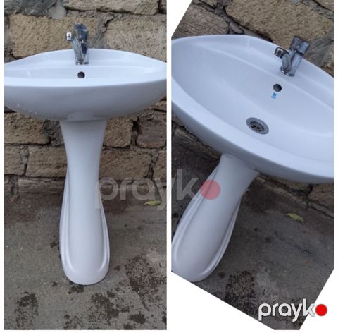Ayaqlı hamam/lavabo sistemi - Material: keramik (porşelen tipli — Bakı