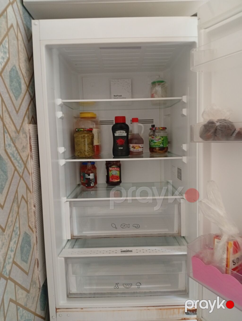 Vestel iki qapılı soyuducu (aşağıda dondurucu) - Rəng: ağ, minimalist — Soyuducular, Saray (3)