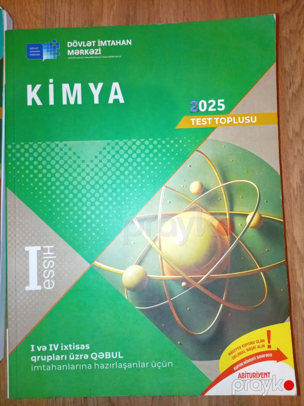 Məhsul: DİM “Test Toplusu 2025” – Kimya və Biologiya, I hissə — Kitablar, Digah (2)
