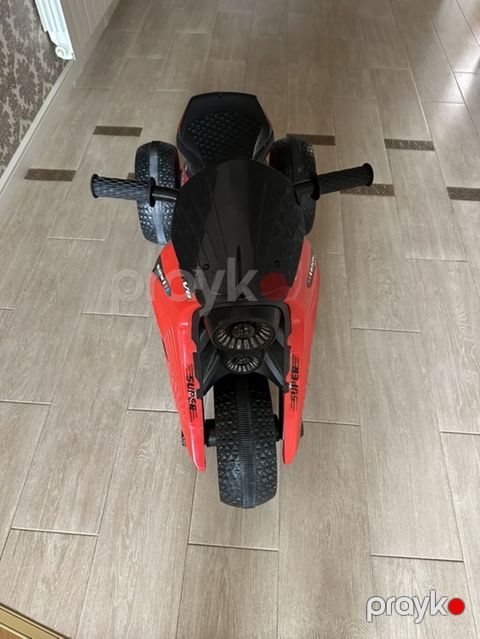 Uşaq üçün elektrikli üçtəkər motosiklet (qırmızı) - Dizayn: idman — Bakı