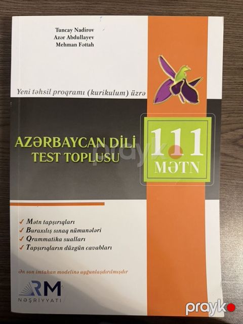 Məhsul: “Azərbaycan Dili Test Toplusu – 111 Mətn” (Yeni təhsil — Sumqayıt
