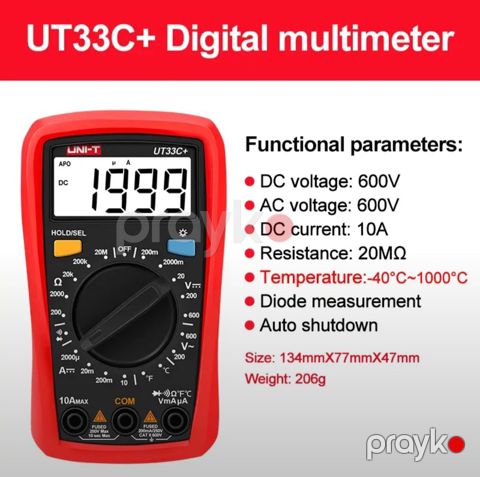 Multimetr Unı-t UT33C — Bakı