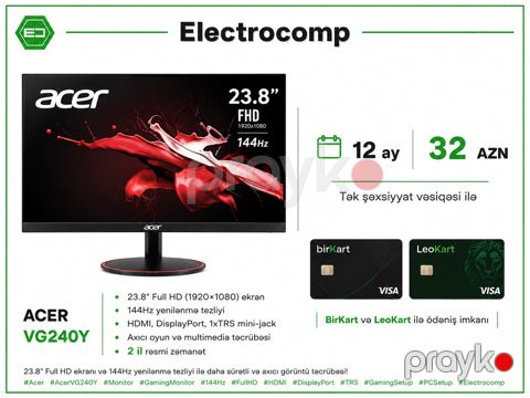 Monitor Acer VG240Y — Bakı
