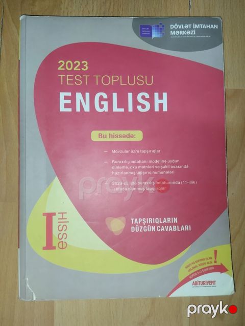İngilis dili Testlər 11-ci sinif, DİM, 1-ci hissə, 2023 il — Bakı