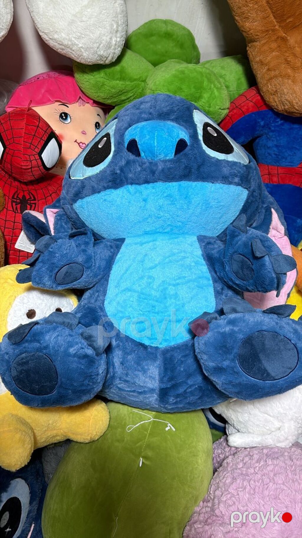 Böyük ölçülü yumşaq oyuncağ –80 sm hundurluk mavi Stitch personajı — Yumşaq oyuncaqlar, Bakı