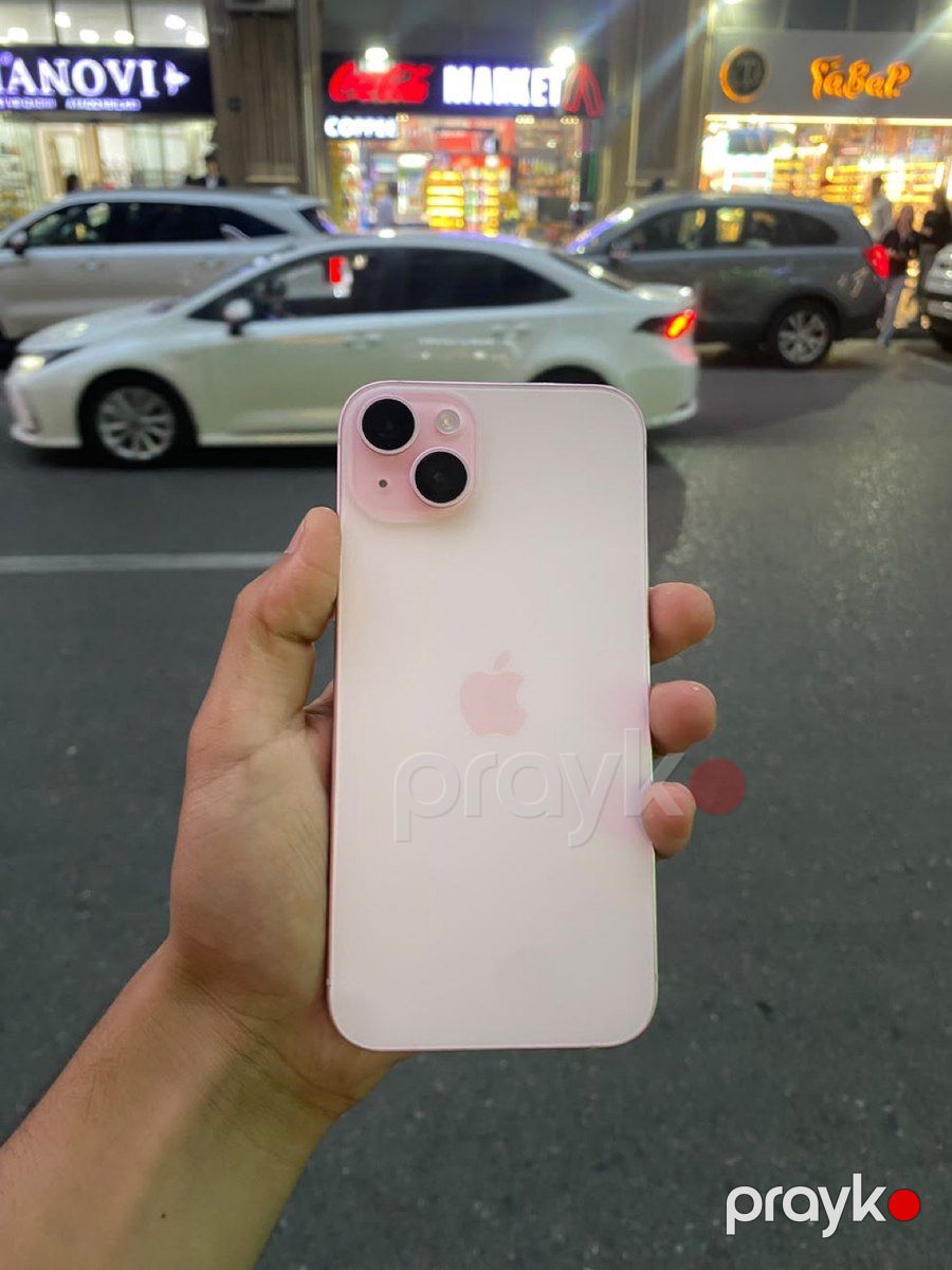 Apple iPhone 15 Plus Pink 128GB/6GB — Smartfonlar, Bakı (2)
