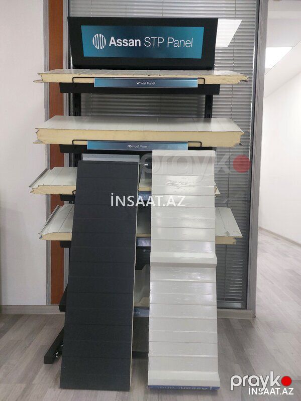 70 mm Pur sendviç panel – istilik izolyasiyalı divar paneli — Mallar, Bakı (3)