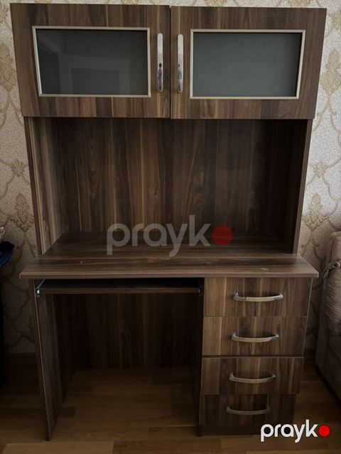 Düz masa, Polkalı, Siyirməli, Azərbaycan, Teksturalı laminat, Zəmanətsiz, Kredit yoxdur — Bakı