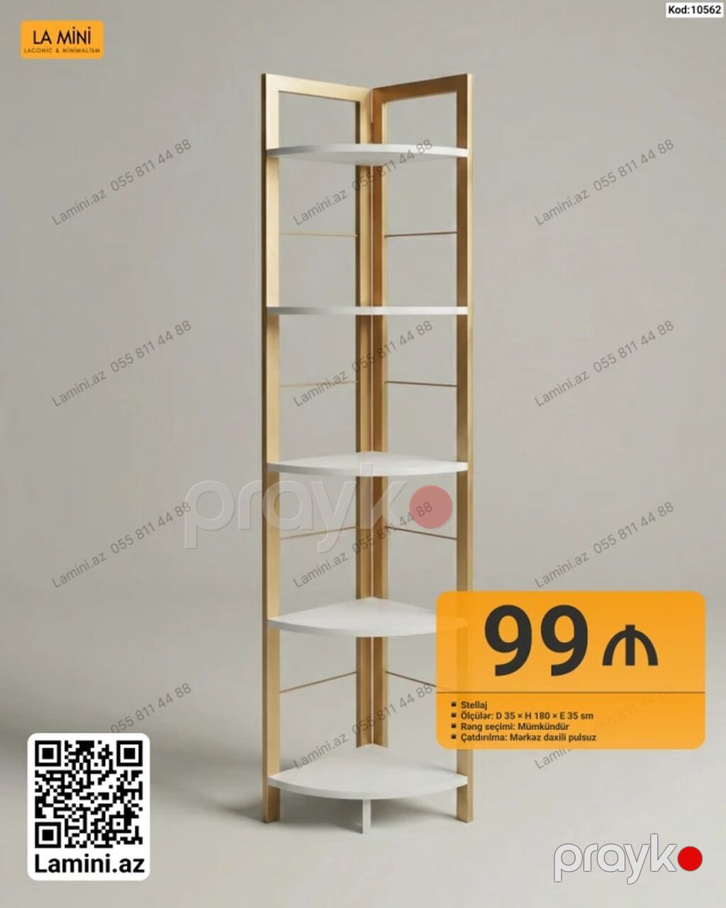LA Mını – minimalistik və funksional mebel 1) Stellaj – Kod: 10550 — Stullar, Bakı (3)