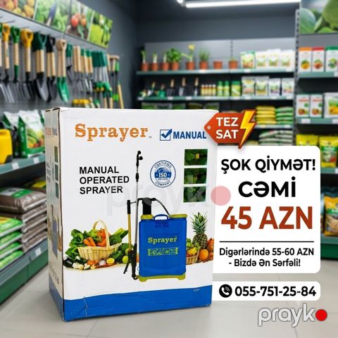 Məhsul: Manual Operated Sprayer – əl ilə işləyən püskürdücü